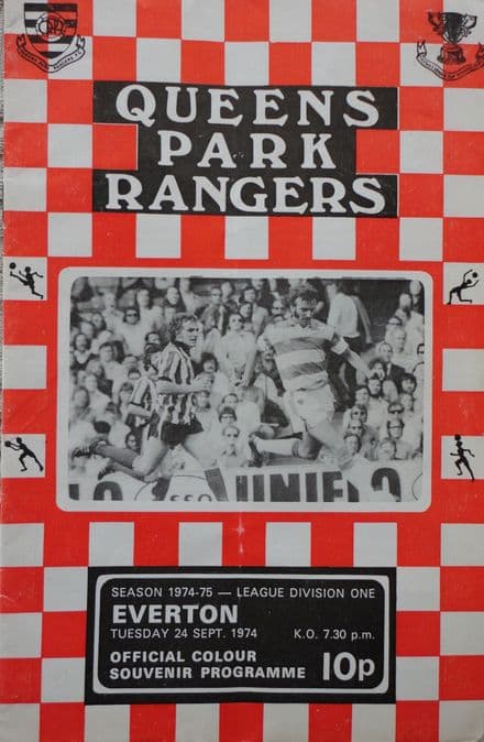 QPR v Everton, Div 1 (1974, Sep 24th)