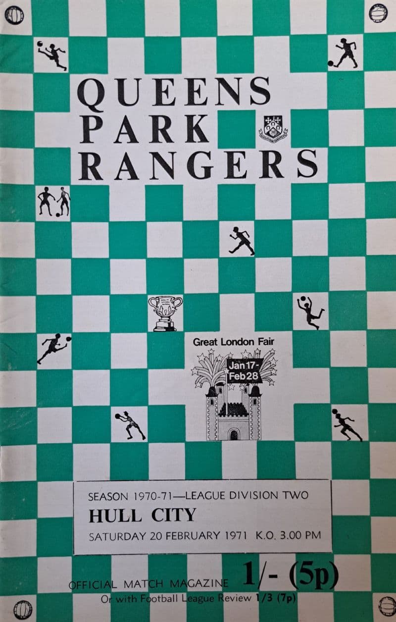 QPR v Hull City, Div 2 (1971, Feb 20th)