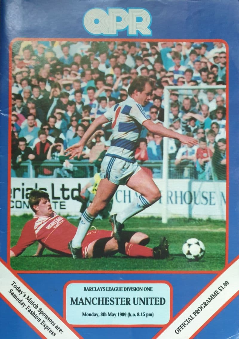 QPR v Manchester United, Div 1 (1989, May 8th)