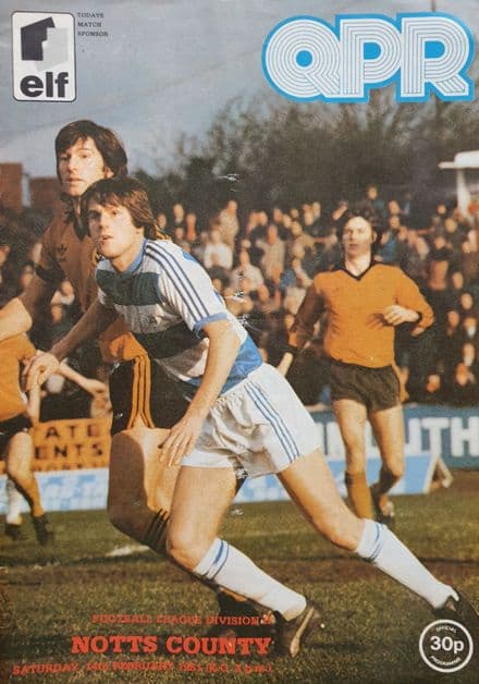 QPR v Notts County, Div 2 (1981, Feb 14th)