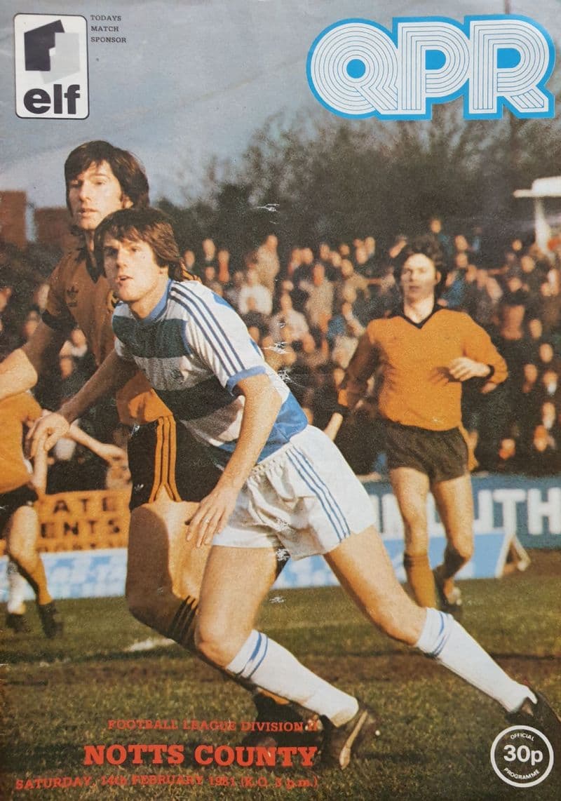 QPR v Notts County, Div 2 (1981, Feb 14th)