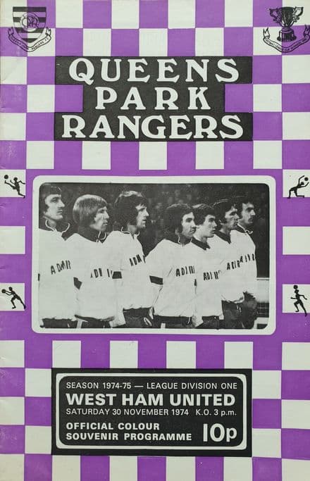 QPR v West Ham, Div 1 (1974, Nov 30th)