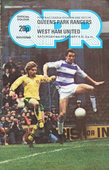 QPR v West Ham, Div 1 (1978, Feb 4th)