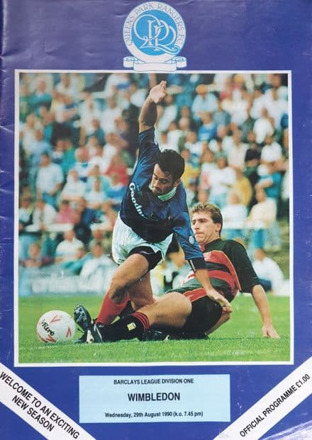 QPR v Wimbledon, Div 1 (1990, Aug 29th)