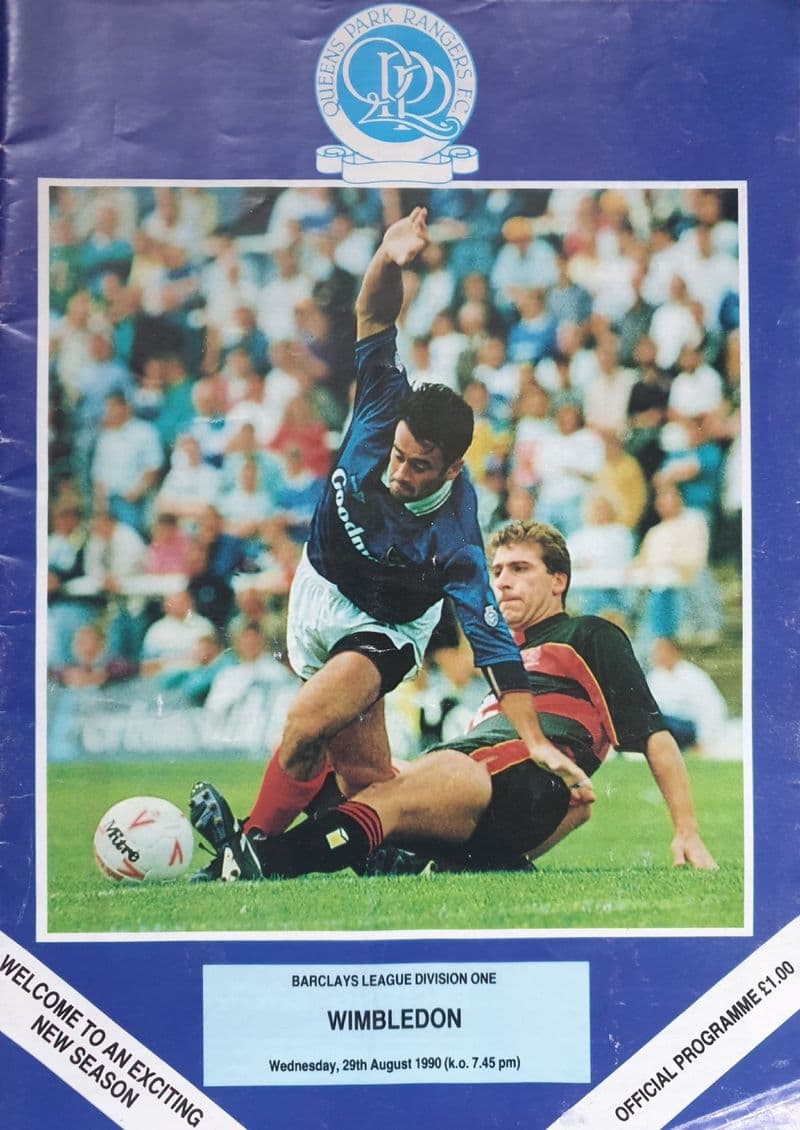 QPR v Wimbledon, Div 1 (1990, Aug 29th)