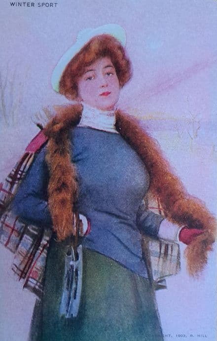 R Hill Skating Card (1903)