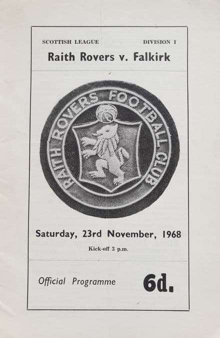 Raith Rovers v Falkirk (1968, Nov 23rd)