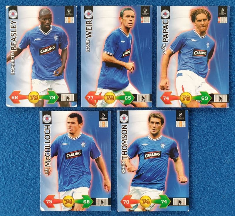 Rangers (2009-10 Champions League) 5 Cards
