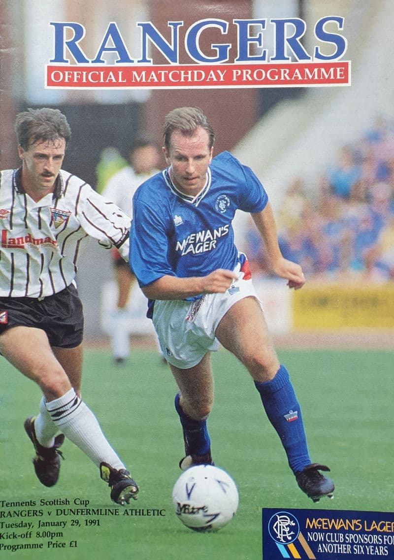 Rangers v Dunfermline, Scottish Cup (1991, Jan 29th)