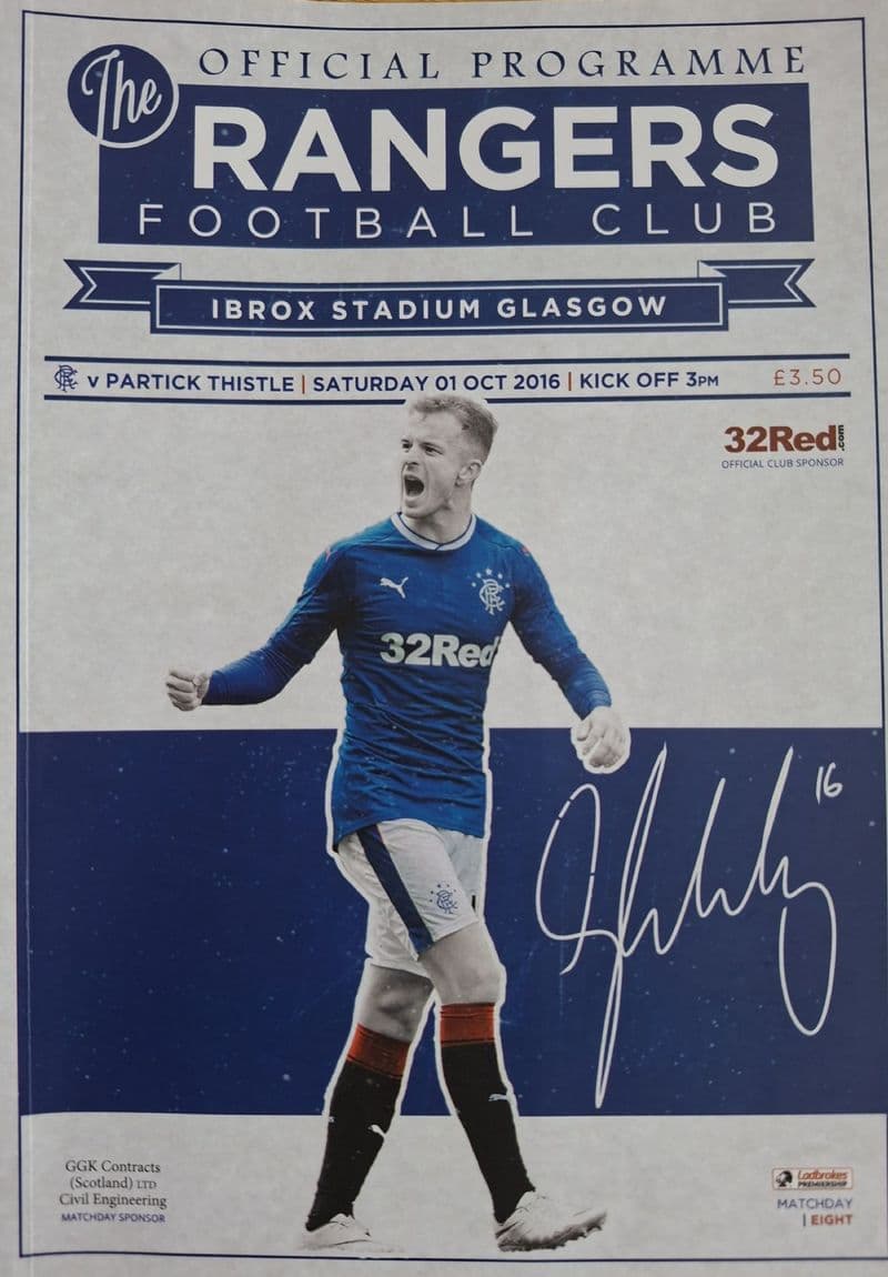 Rangers v Partick Thistle (2016, Oct 1st)
