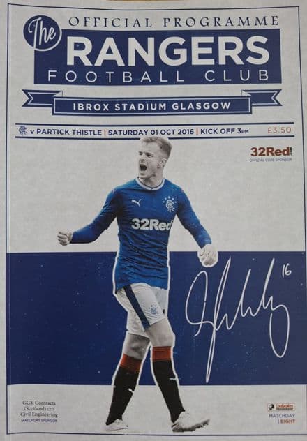 Rangers v Partick Thistle (2016, Oct 1st)
