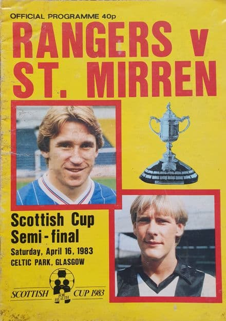 Rangers v St Mirren, Scottish Cup SF (1983, Apr 16th)
