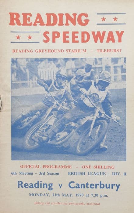 Reading v Canterbury (1970, May 11th)