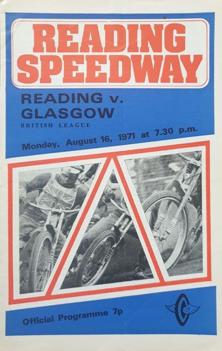 Reading v Glasgow (1971, Aug 16th) and Results Page