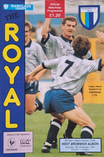 Reading v WBA, Div 3 (1991, Nov 9th)