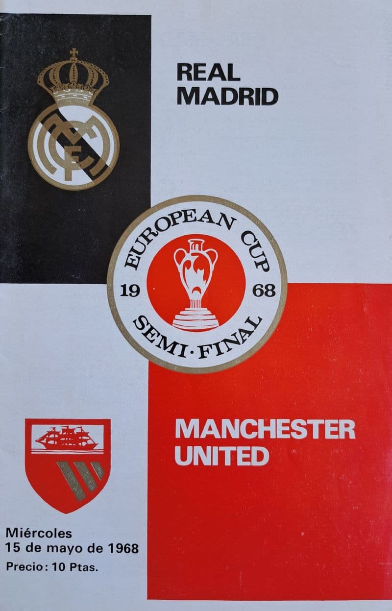 Real Madrid v Manchester United, European Cup SF (1968, May 15th)