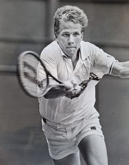 Richey Reneberg Press Photo "Forehand" (Wimbledon, 1987)