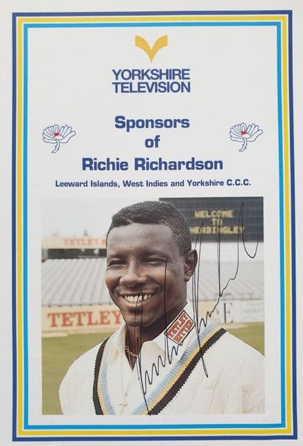 Richie Richardson Postcard SIGNED