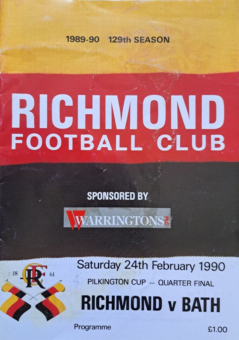 Richmond v Bath (1990, Feb 24th)