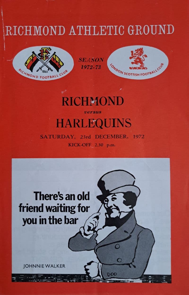 Richmond v Harlequins (1972, Dec 23rd)