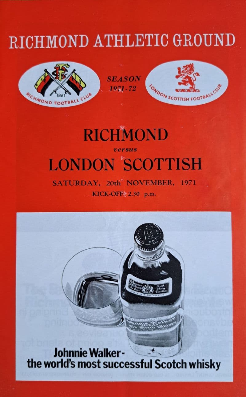 Richmond v London Scottish (1971, Nov 20th)