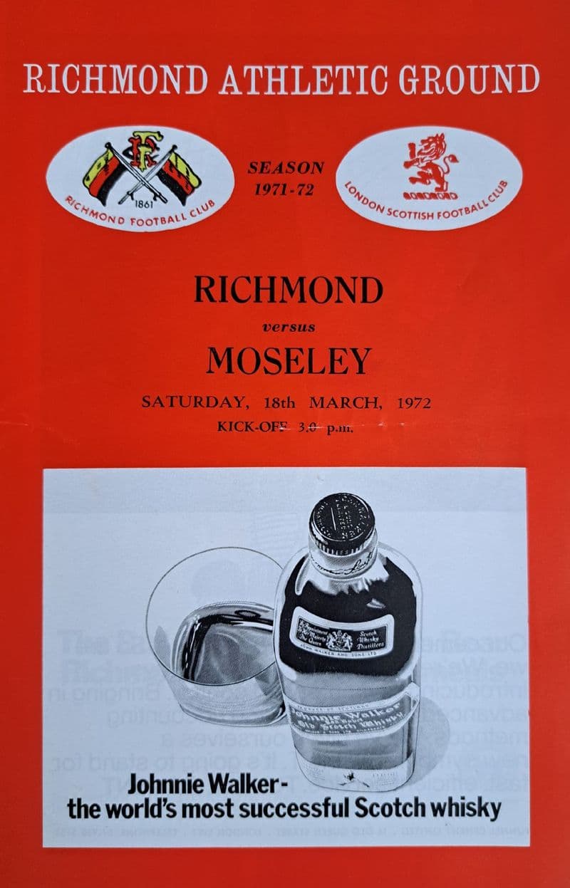 Richmond v Moseley (1972, Mar 18th)
