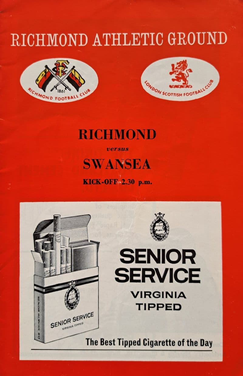 Richmond v Swansea (1965, Nov 27th)