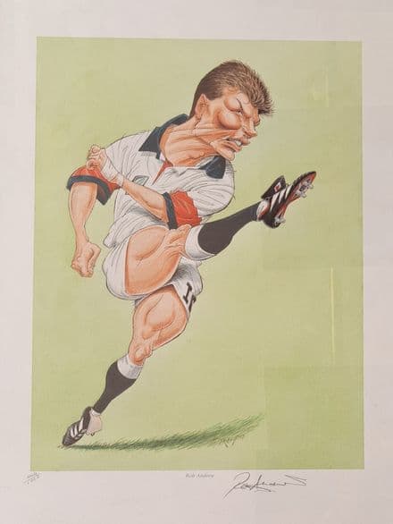 Rob Andrew Caricature SIGNED Print