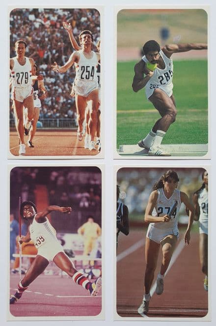 Robinsons Sporting Records, Athletics Cards x 4