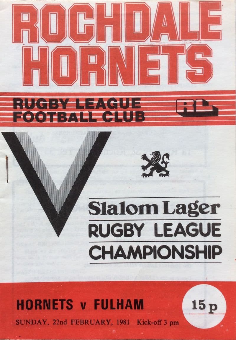 Rochdale Hornets v Fulham (1981, Feb 22nd)