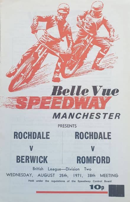 Rochdale v Berwick / Romford (1971, Aug 25th)