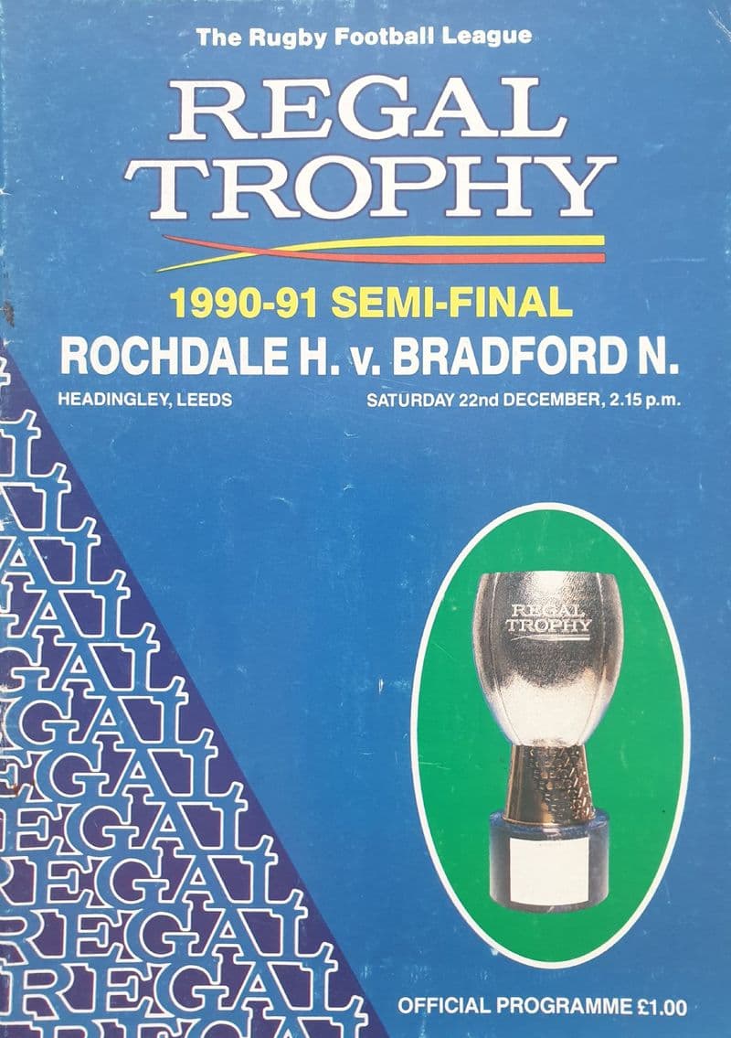 Rochdale v Bradford Northern, Regal Trophy SF (1990, Dec 22nd)