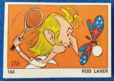 Rod Laver Panini Sticker Card