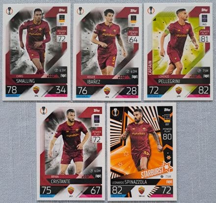 Roma, Match Attax Cards x 5 (2022-23)