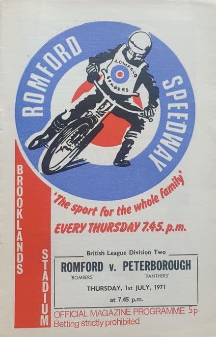 Romford v Peterborough (1971, Jul 1st)
