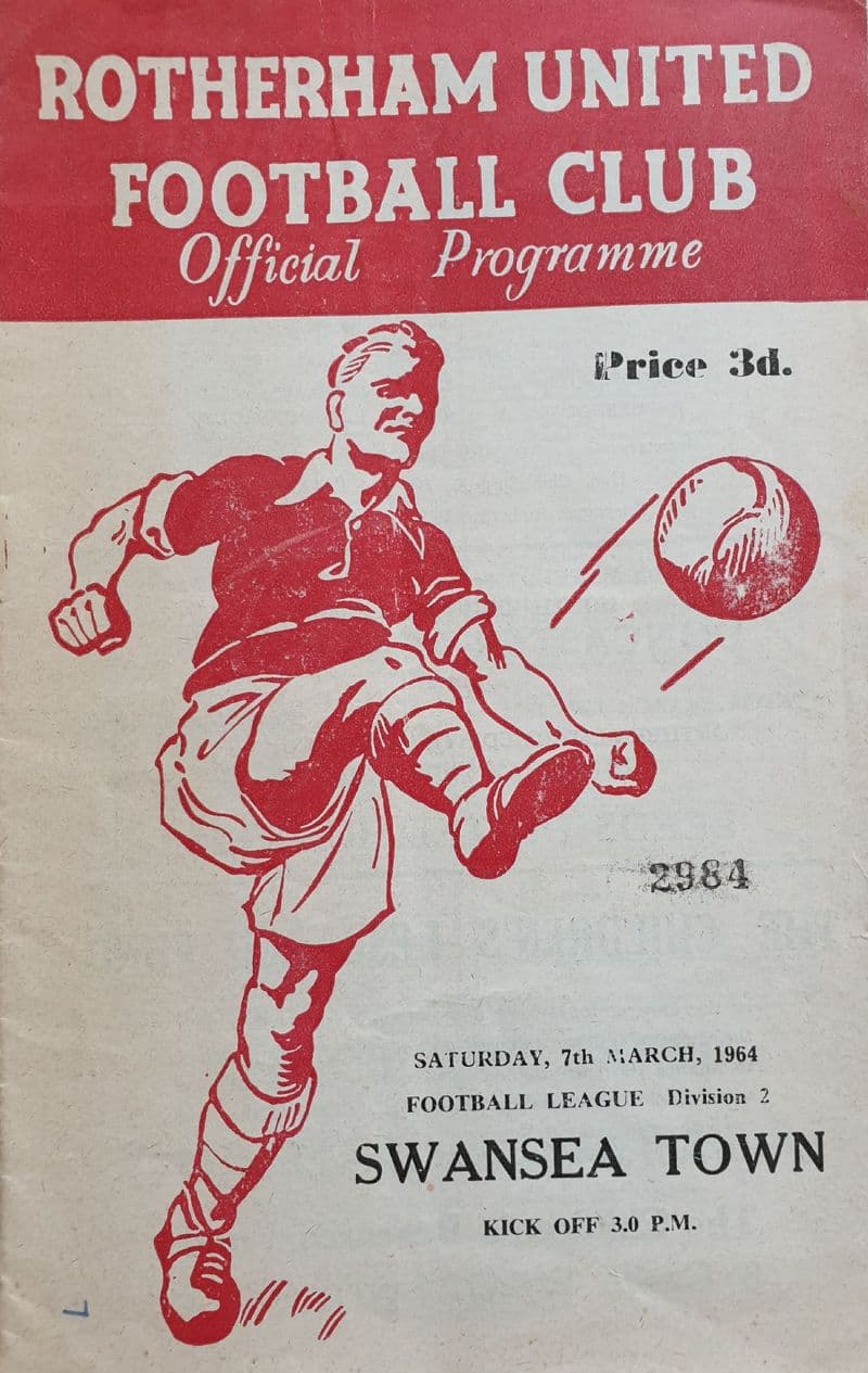 Rotherham v Swansea Town, Div 2 (1964, Mar 7th)