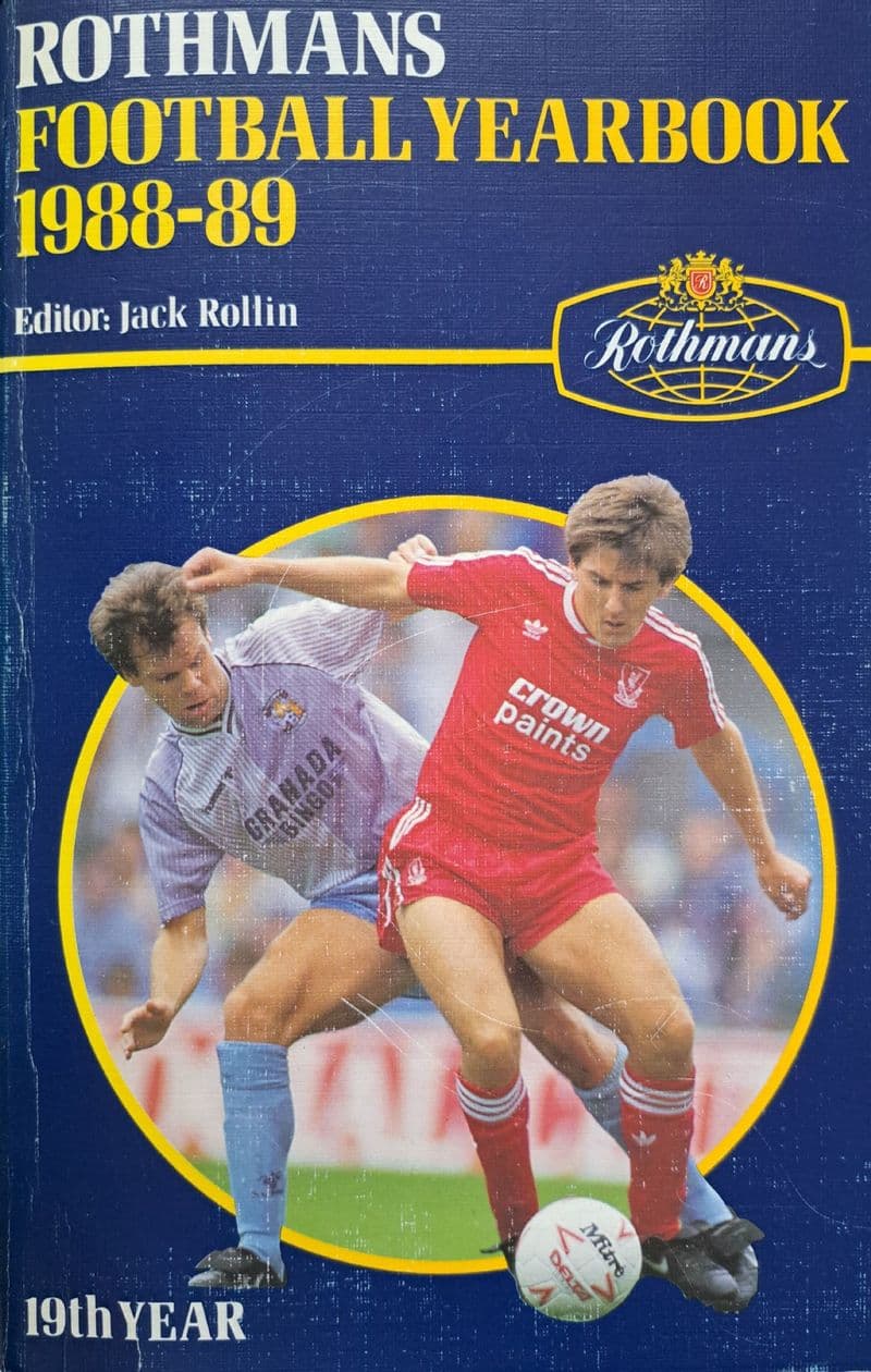 Rothmans Football Yearbook 1988-89 ed by Jack Rollin