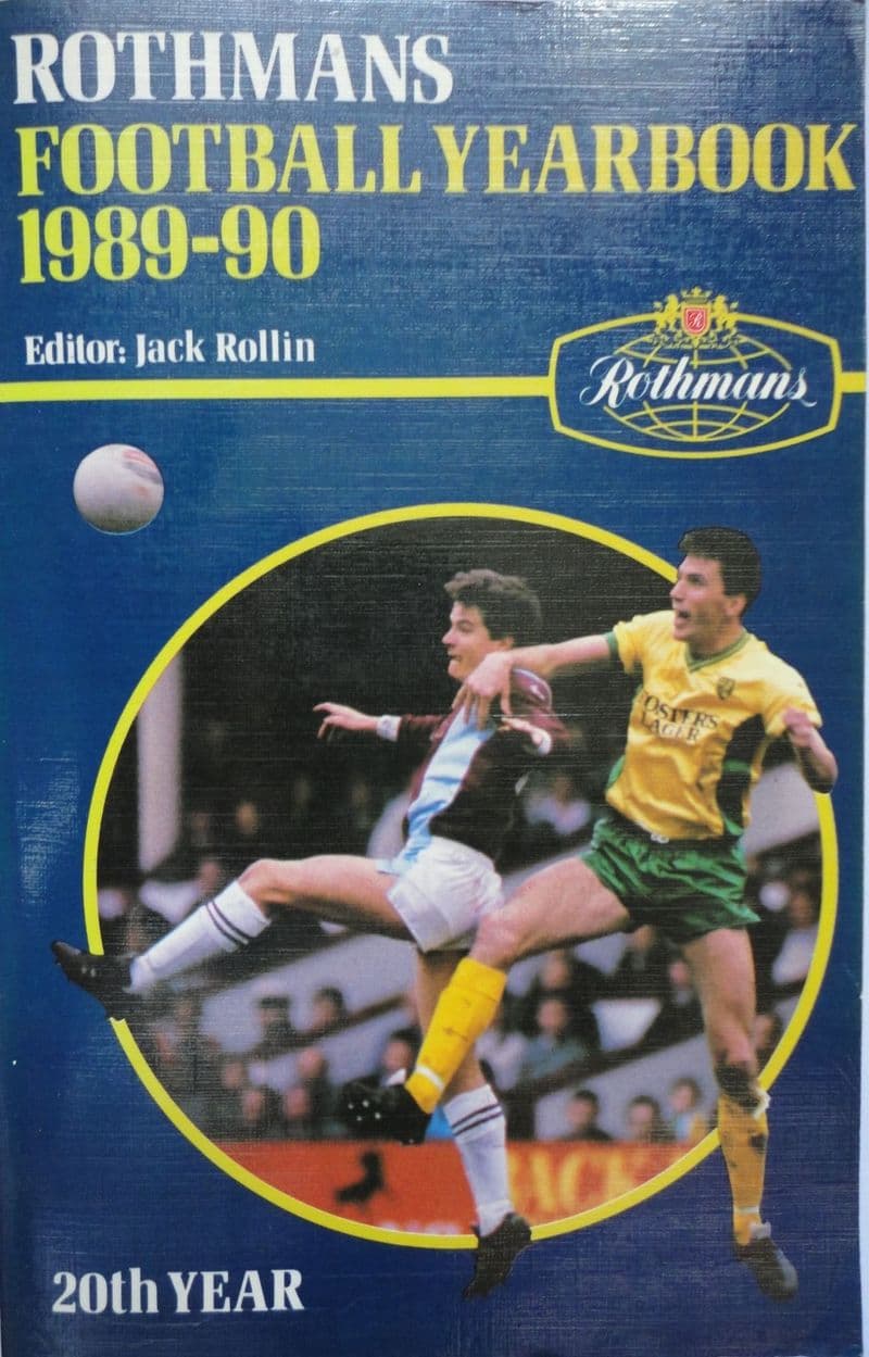 Rothmans Football Yearbook 1989-90 ed by Jack Rollin