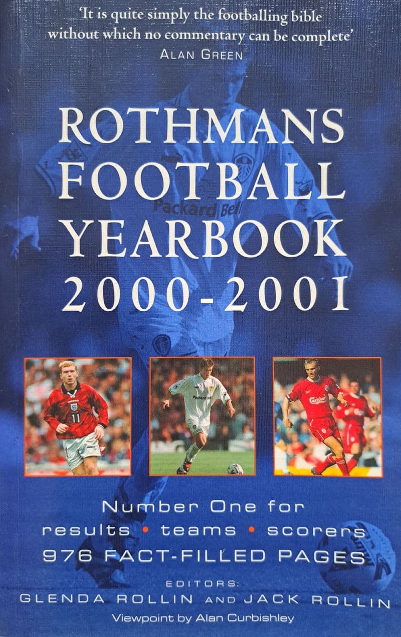 Rothmans Football Yearbook 2000-2001 ed by Glenda & Jack Rollin