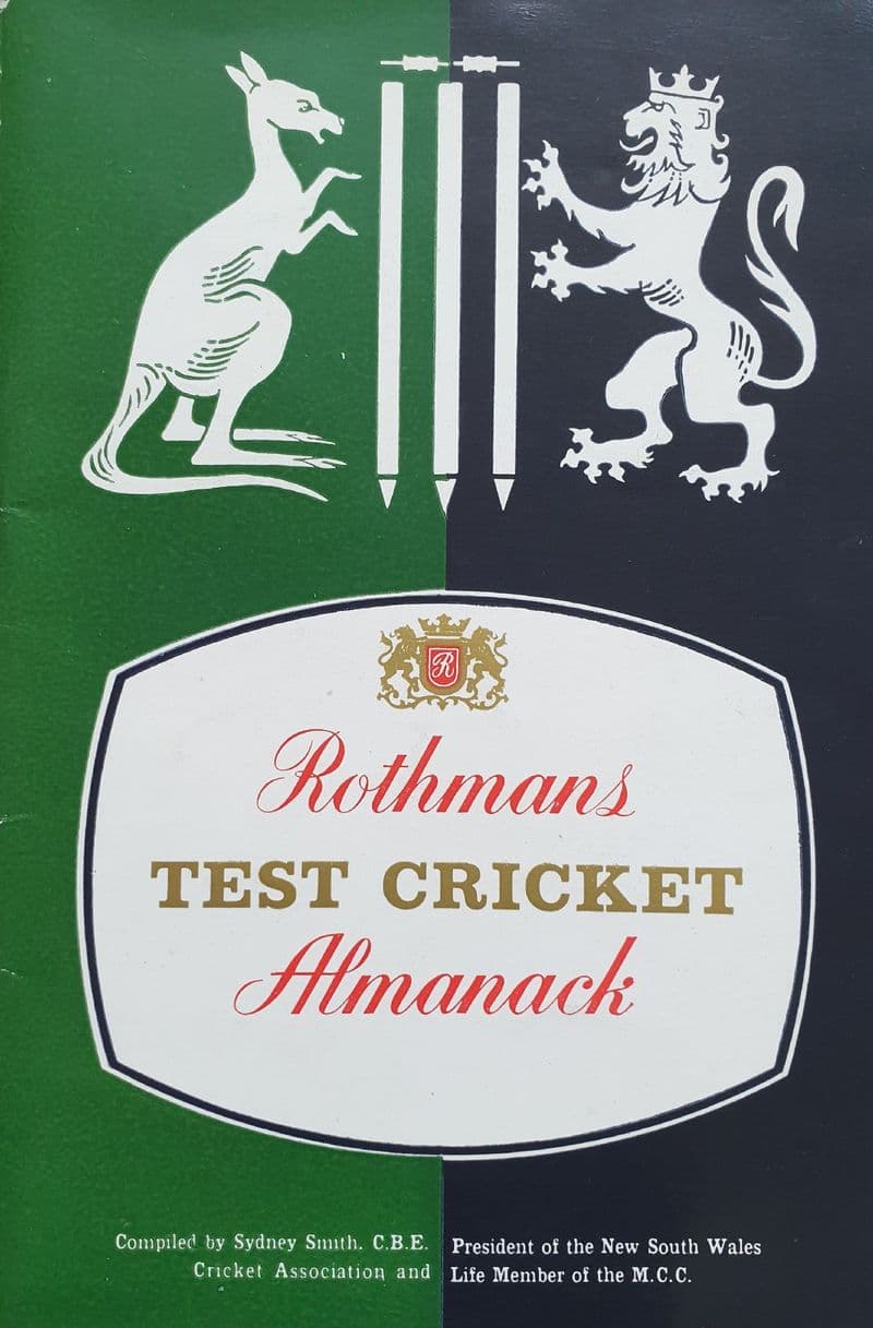Rothmans Test Cricket Almanack 1961 England v Australia