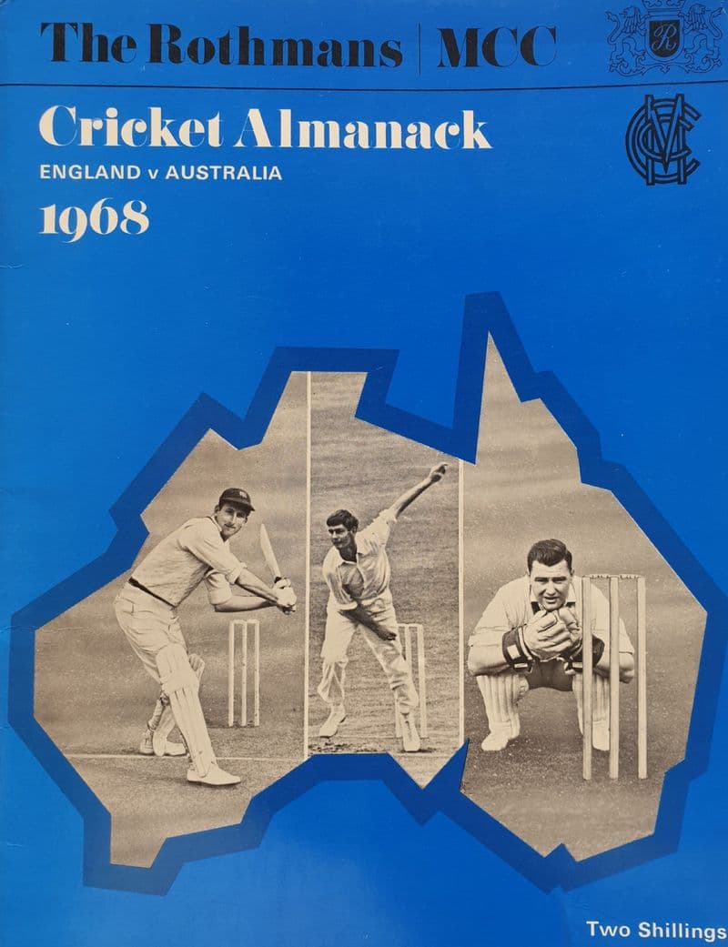 Rothmans Test Cricket Almanack 1968 England v Australia