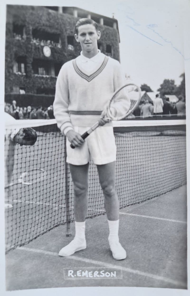 Roy Emerson Card (Unused) SIGNED