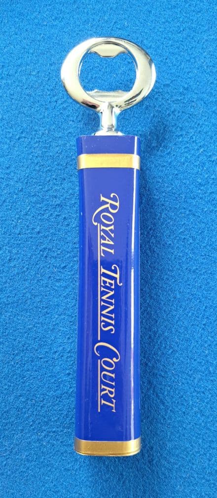 Royal Tennis Court Blue Racket Bottle Opener