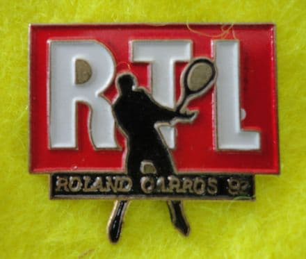 RTL Roland Garros 92 Enamel Pin Badge