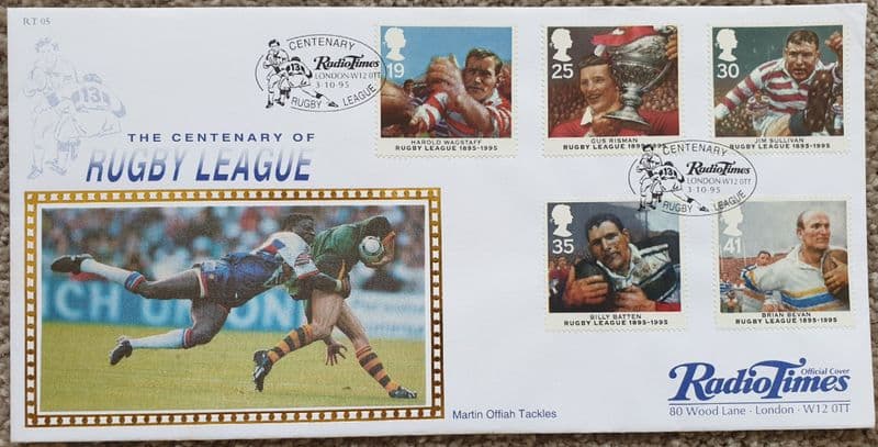 Rugby League Centenary First Day Cover 1995
