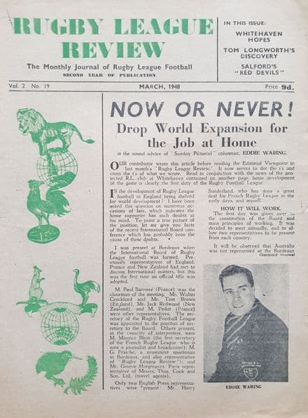 Rugby League Review Vol 2 No 19 (1948 Mar)