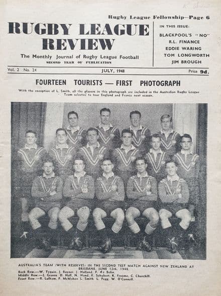 Rugby League Review Vol 2 No 24 (1948 Jul)