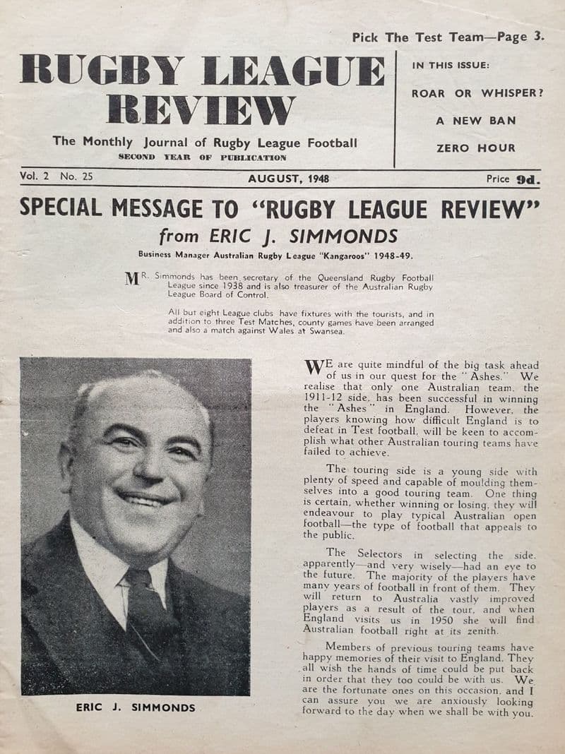 Rugby League Review Vol 2 No 25 (1948 Aug)