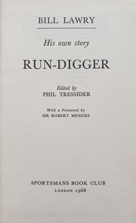 Rundigger by Bill Lawry