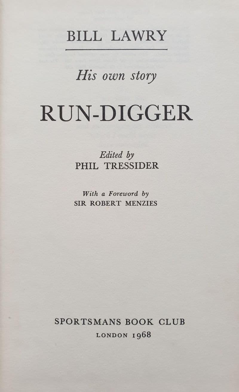 Rundigger by Bill Lawry